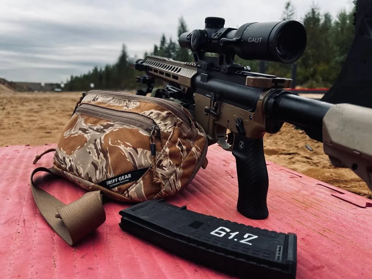 Поясная сумка «Гефест XL Тайгер Страйп Десерт» от GRIFF GEAR