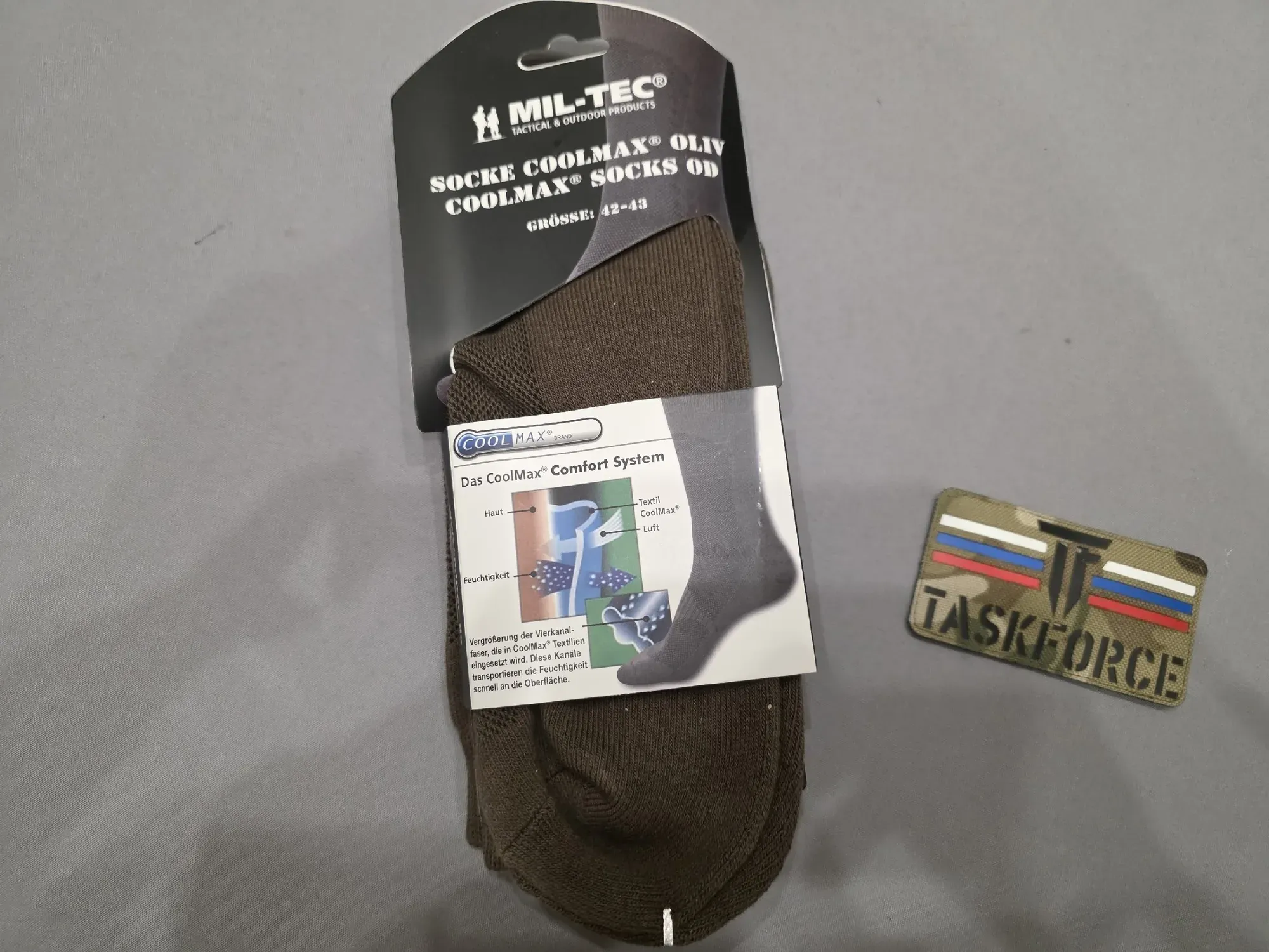 Функциональные носки Mil-Tec Coolmax в TASK FORCE