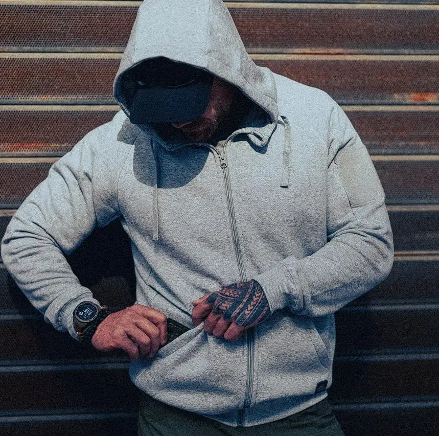 Urban Tactical Hoodie Lite в новом цвете Light Grey Melange от Шторм