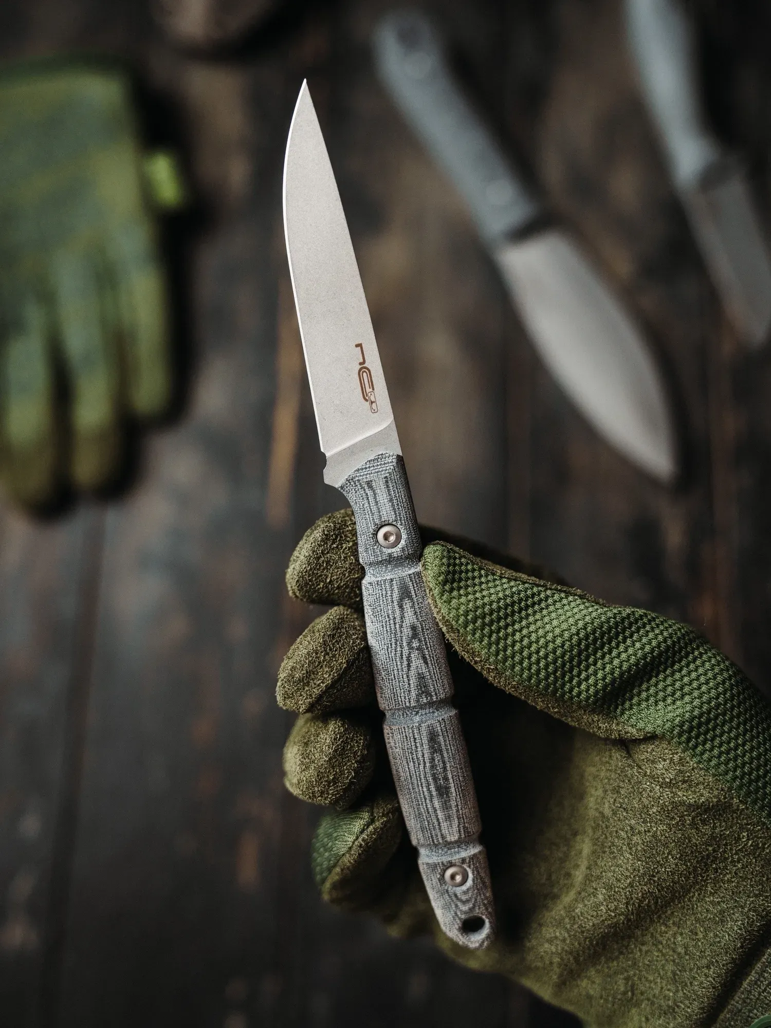 Сет ножей из микарты от N.C.Custom в магазине Империя ножей