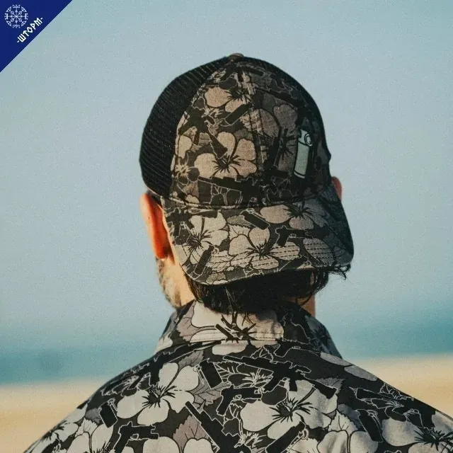 Бейсболка Hawaiian Trucker Cap Dark Ops от Шторм