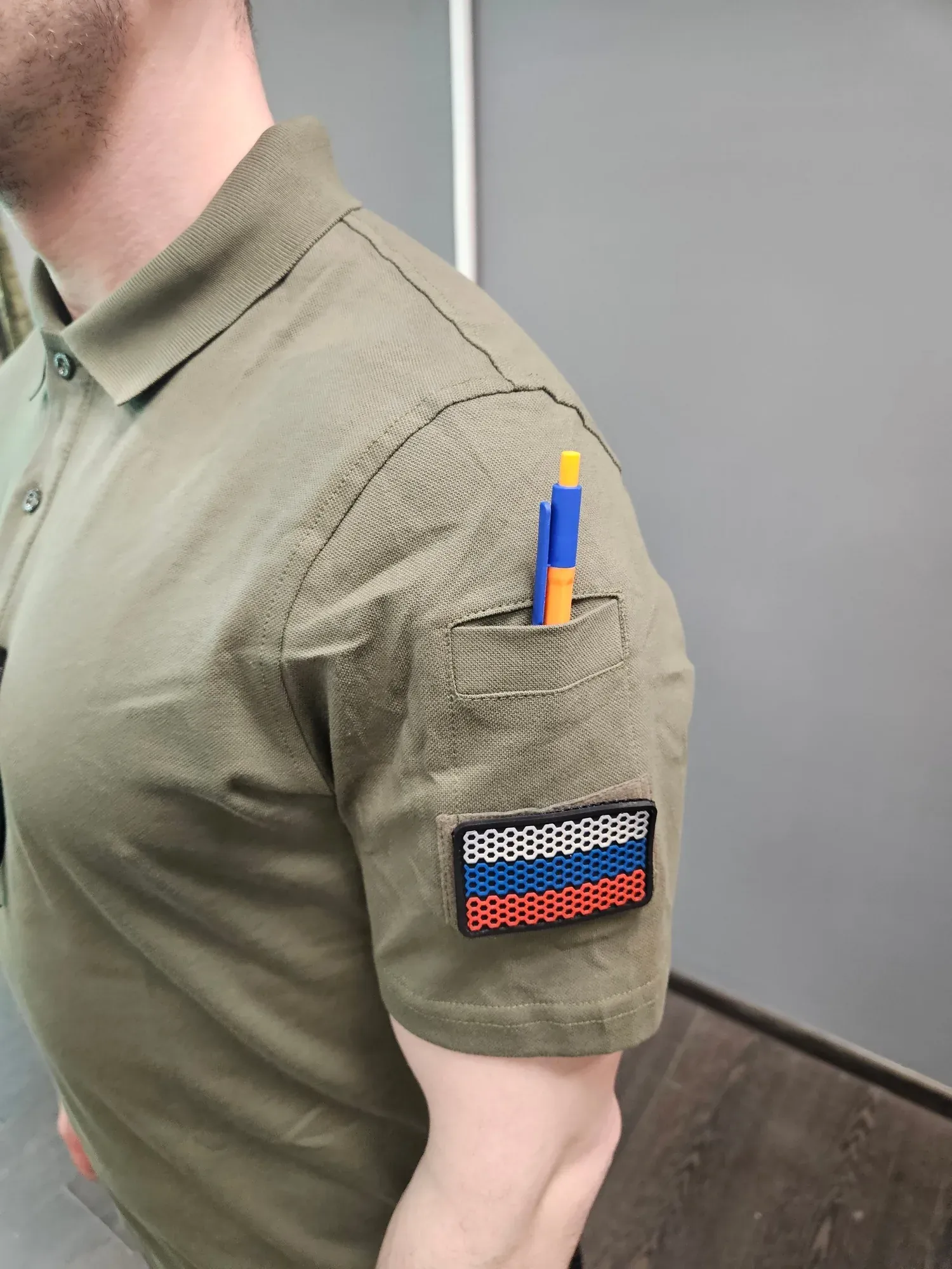 Поло БАРС из хлопка с лайкрой для активного использования