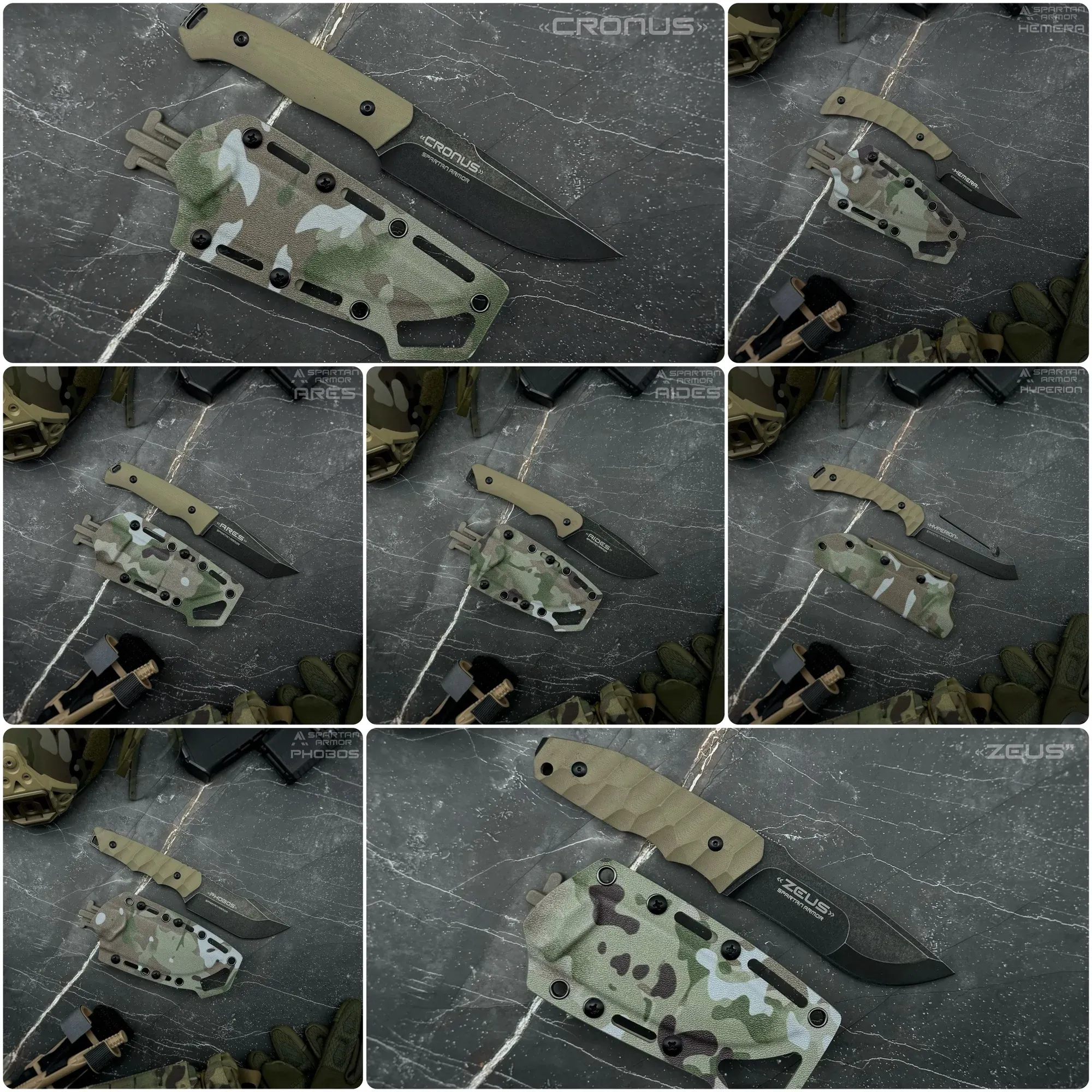 Ножи SPARTAN ARMOR из стали VG-10