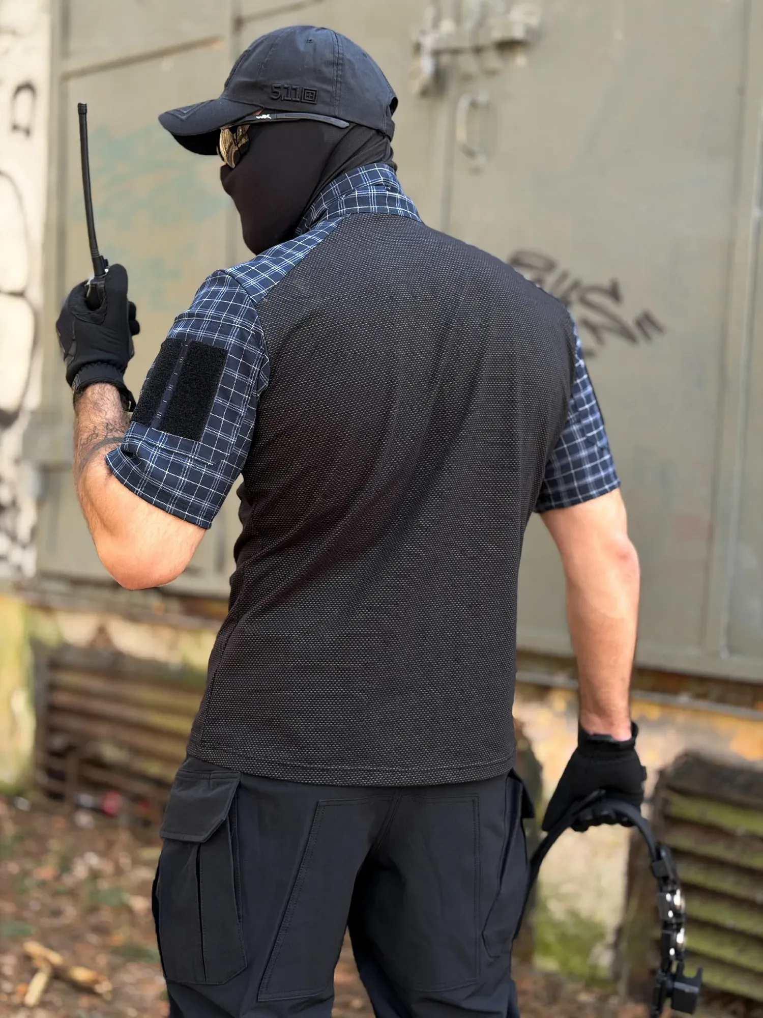 Тактическая рубашка в клетку с коротким рукавом от LIVEMILITANT