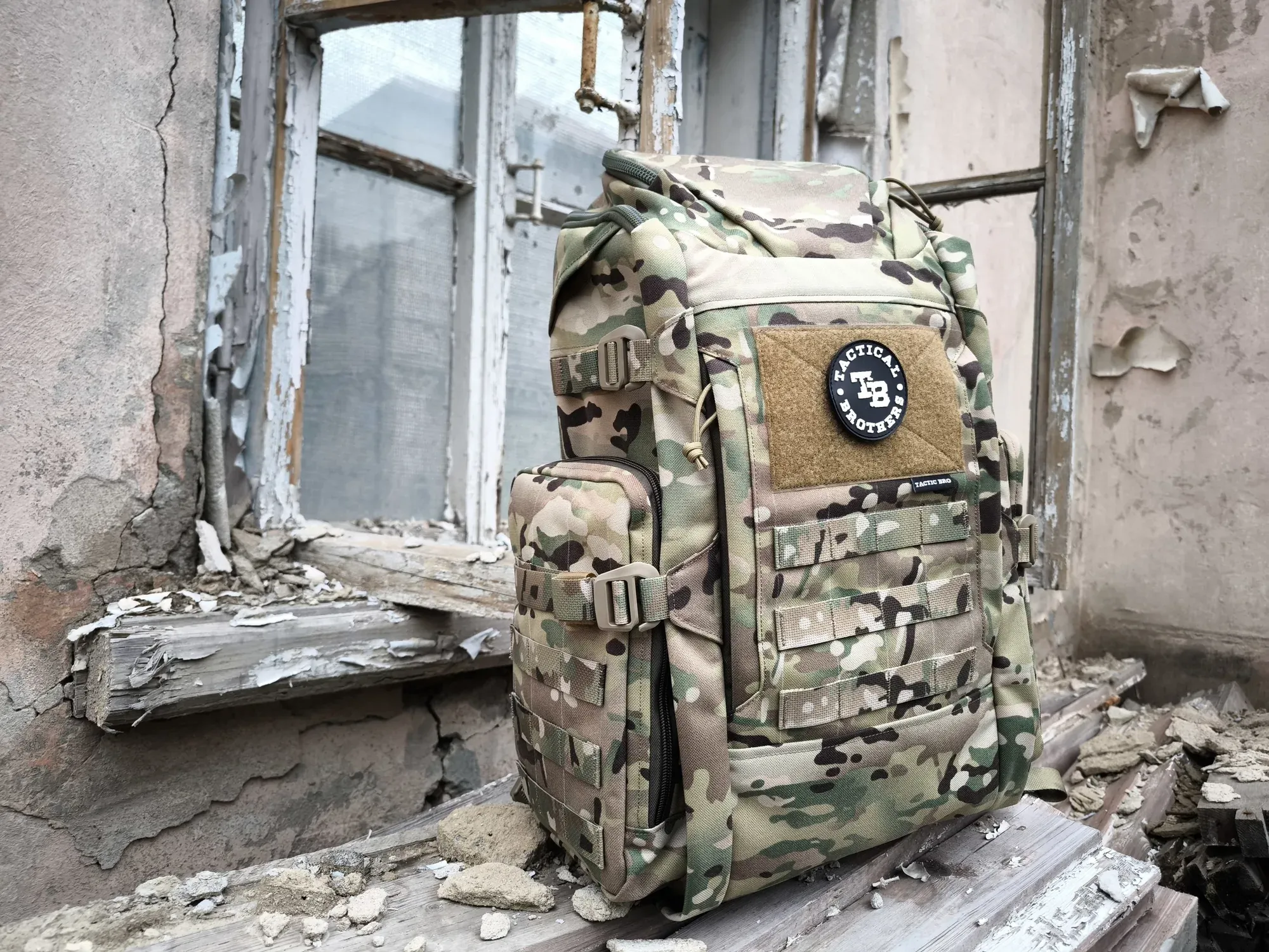 Кастомный Checkpoint 24L от Tactical BROTHERS: боковые карманы и велкро вместо MOLLE